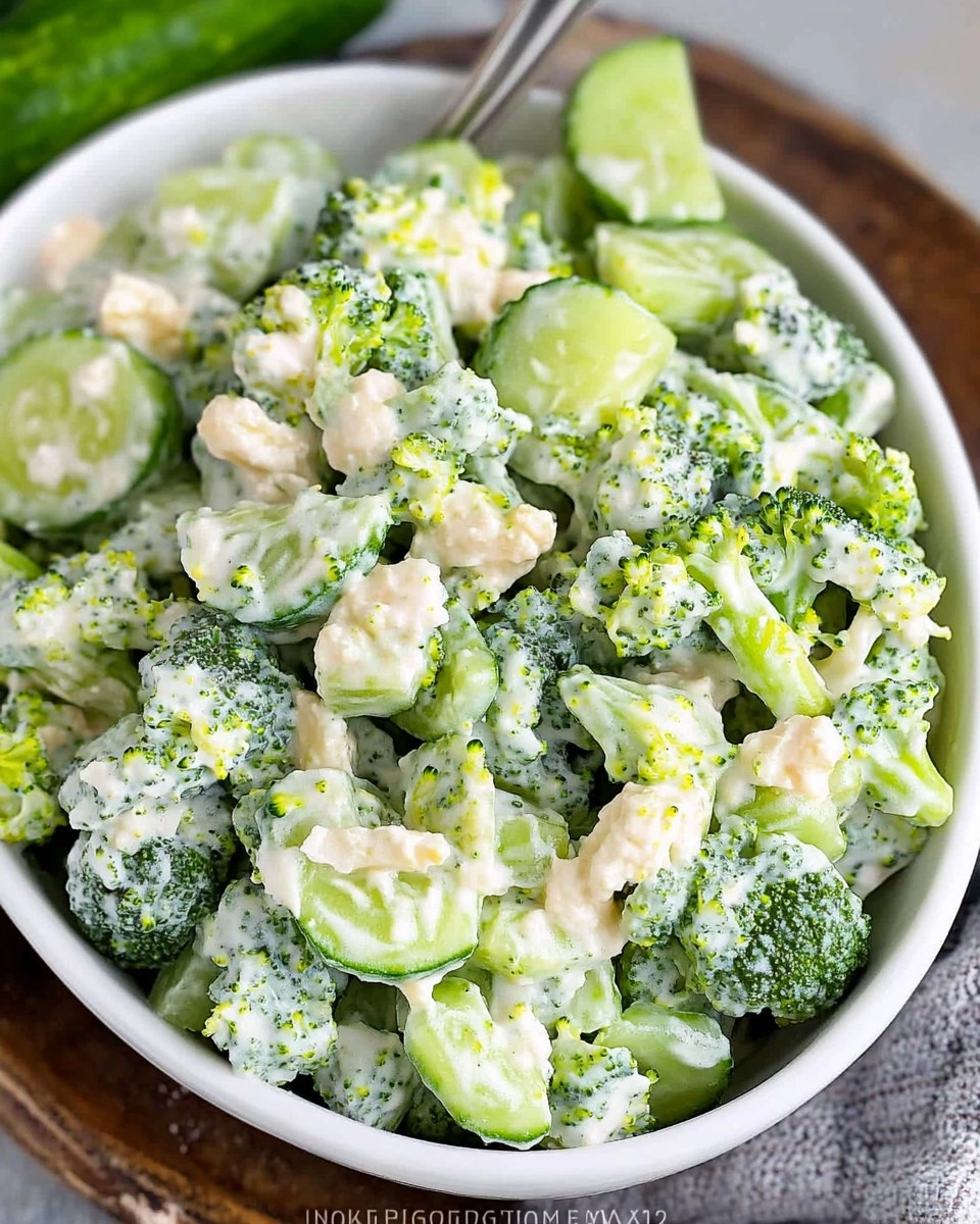 Cremiger Gurken-Brokkoli-Salat