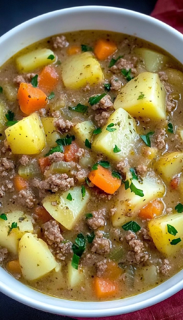 Hack-Kartoffel-Kohlrabi-Eintopf