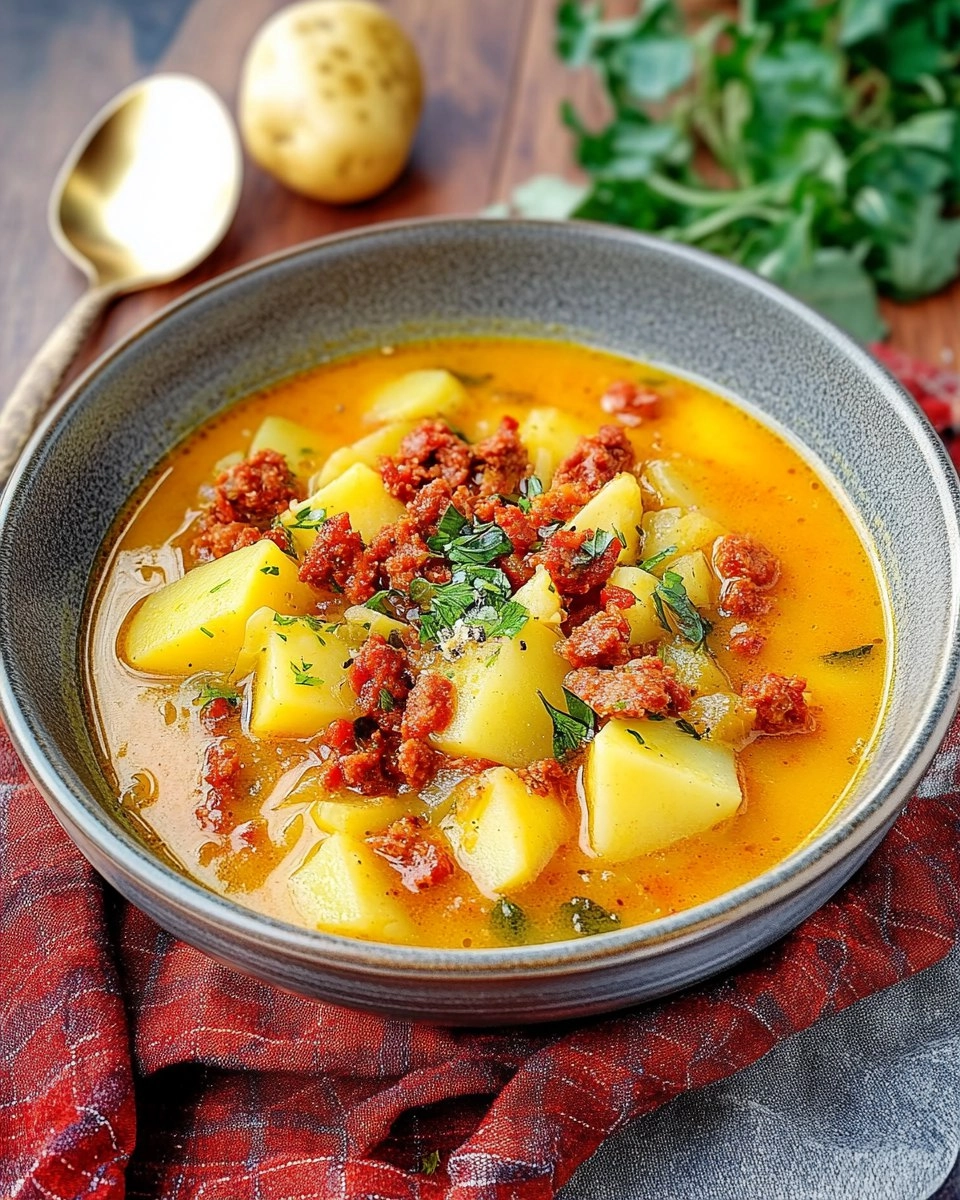 Kartoffelsuppe mit Chorizo