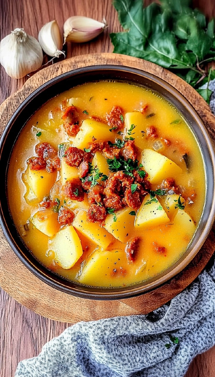 Kartoffelsuppe mit Chorizo