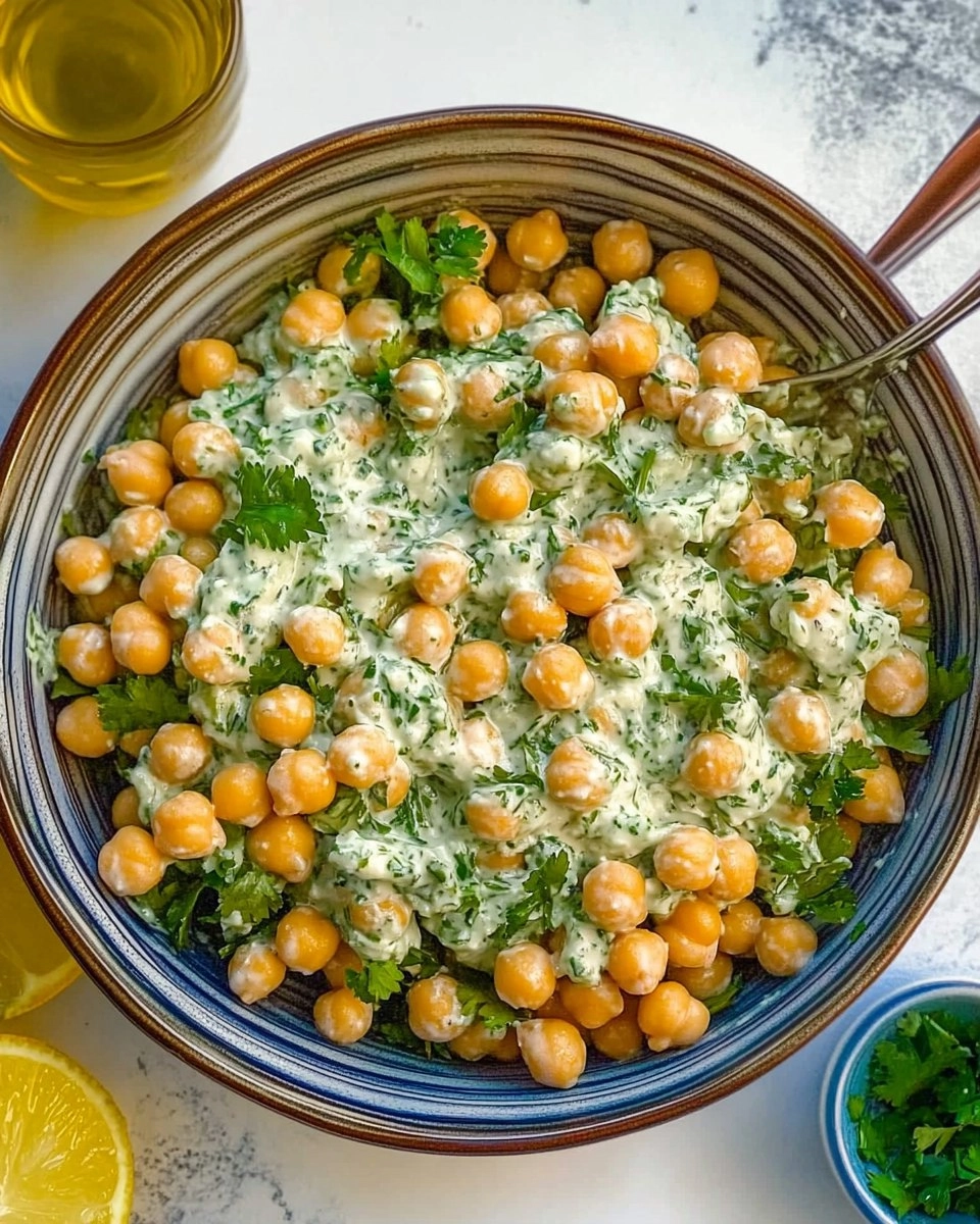 Kichererbsensalat mit Tzatziki 99 Kichererbsensalat mit Tzatziki