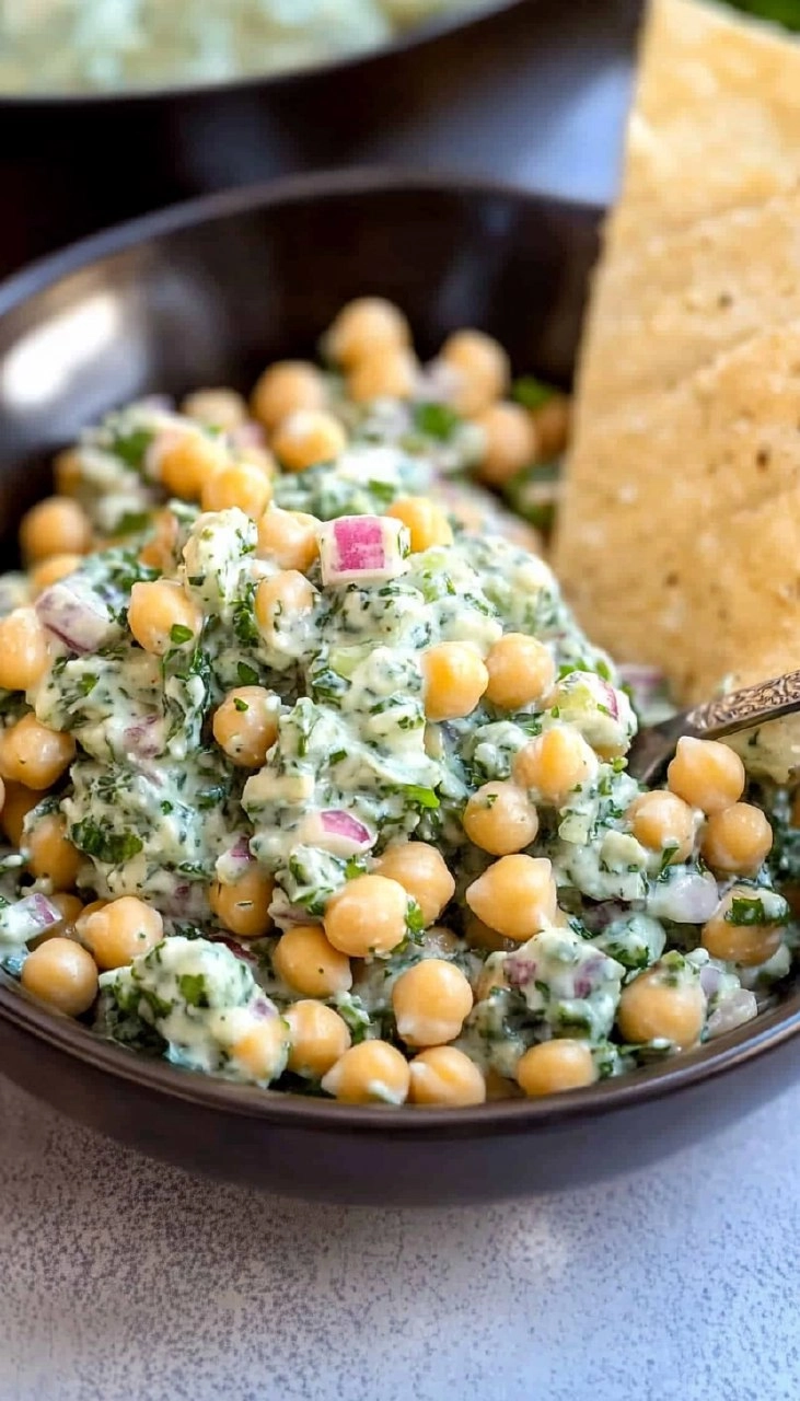 Kichererbsensalat mit Tzatziki 98 Kichererbsensalat mit Tzatziki