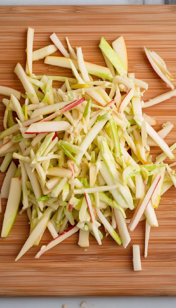 Krautsalat mit Apfel und Mayonnaise