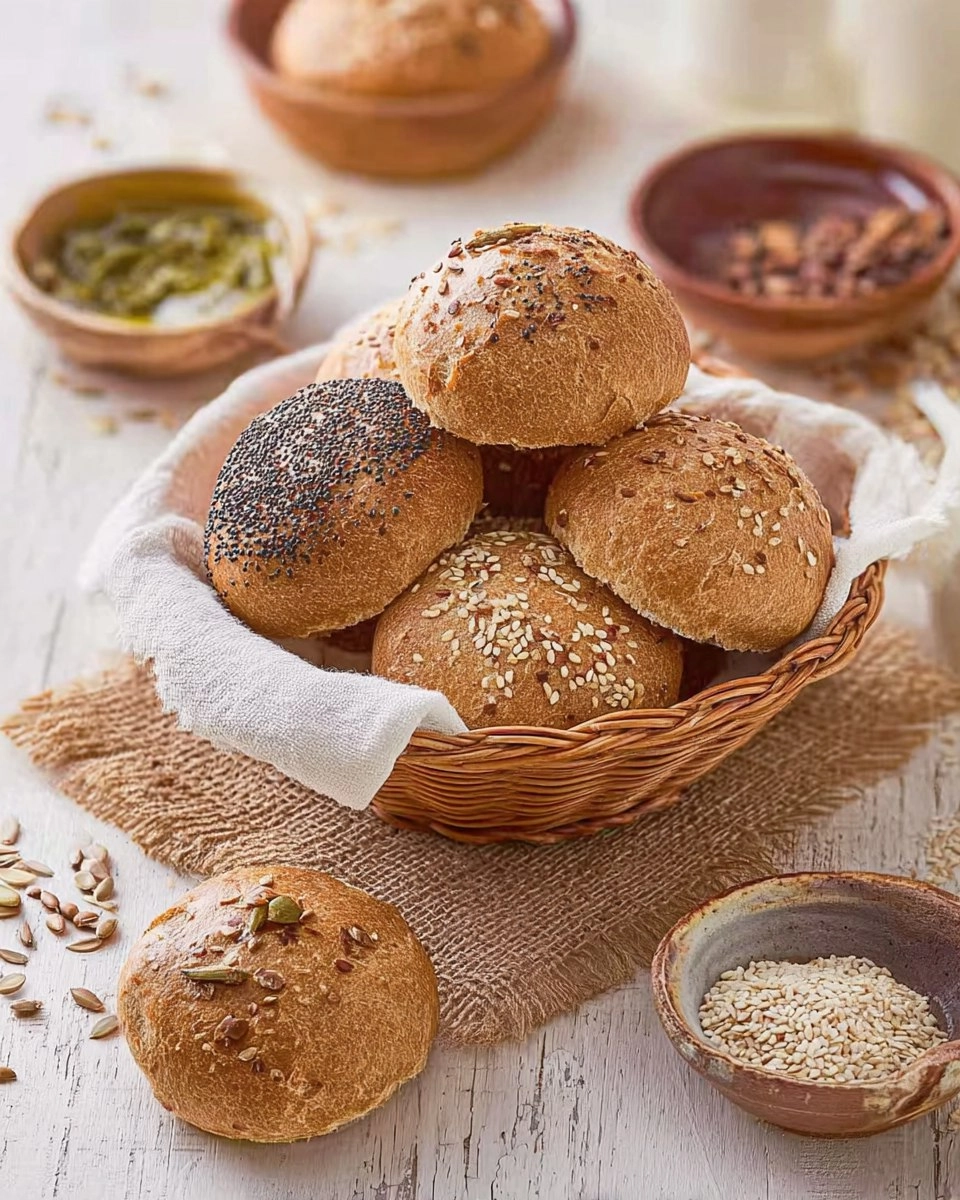 Luftige Vollkornbrötchen