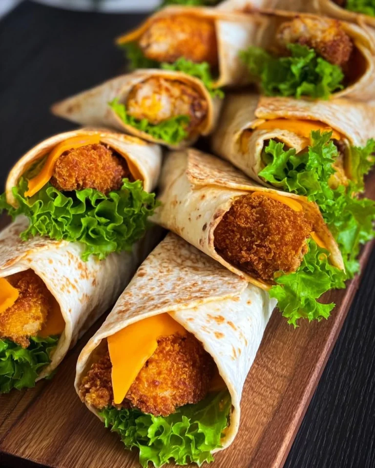 Mini-Fried-Chicken-Wraps-Rezept