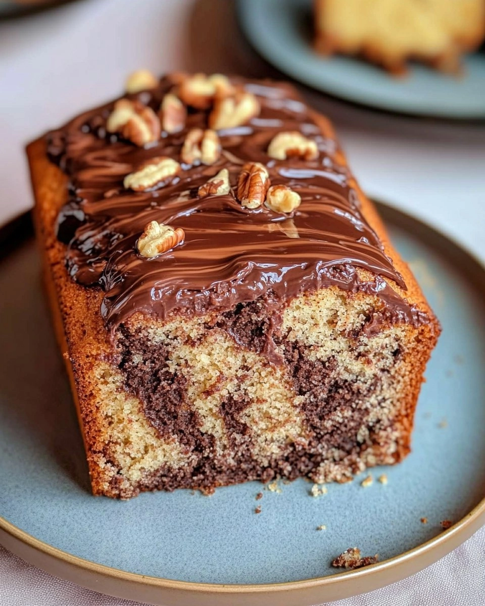 Saftiger Nuss-Marmorkuchen mit Nutella-Topping 124 Saftiger Nuss-Marmorkuchen mit Nutella-Topping