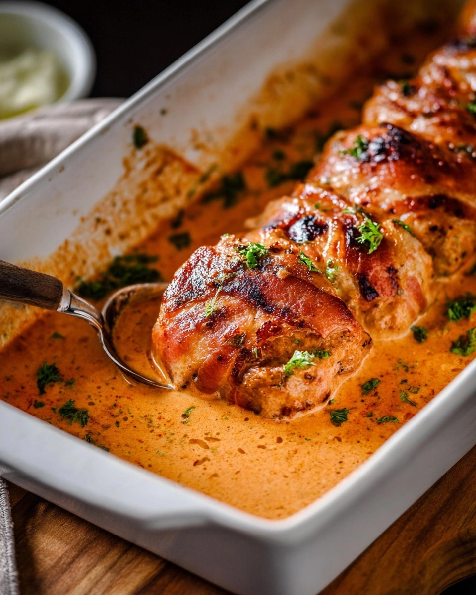 Schweinefilet im Speckmantel 94 Schweinefilet im Speckmantel
