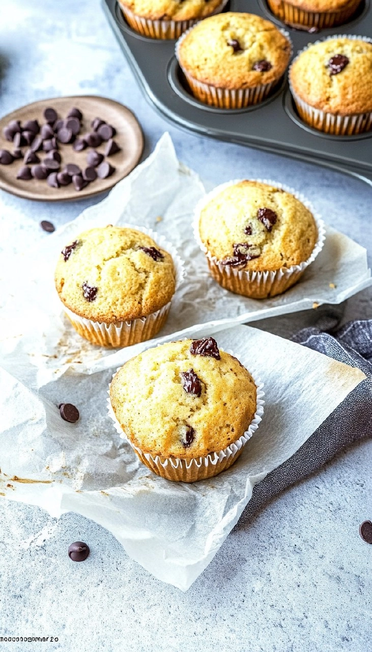 Vanille-Muffins mit Schokotropfen