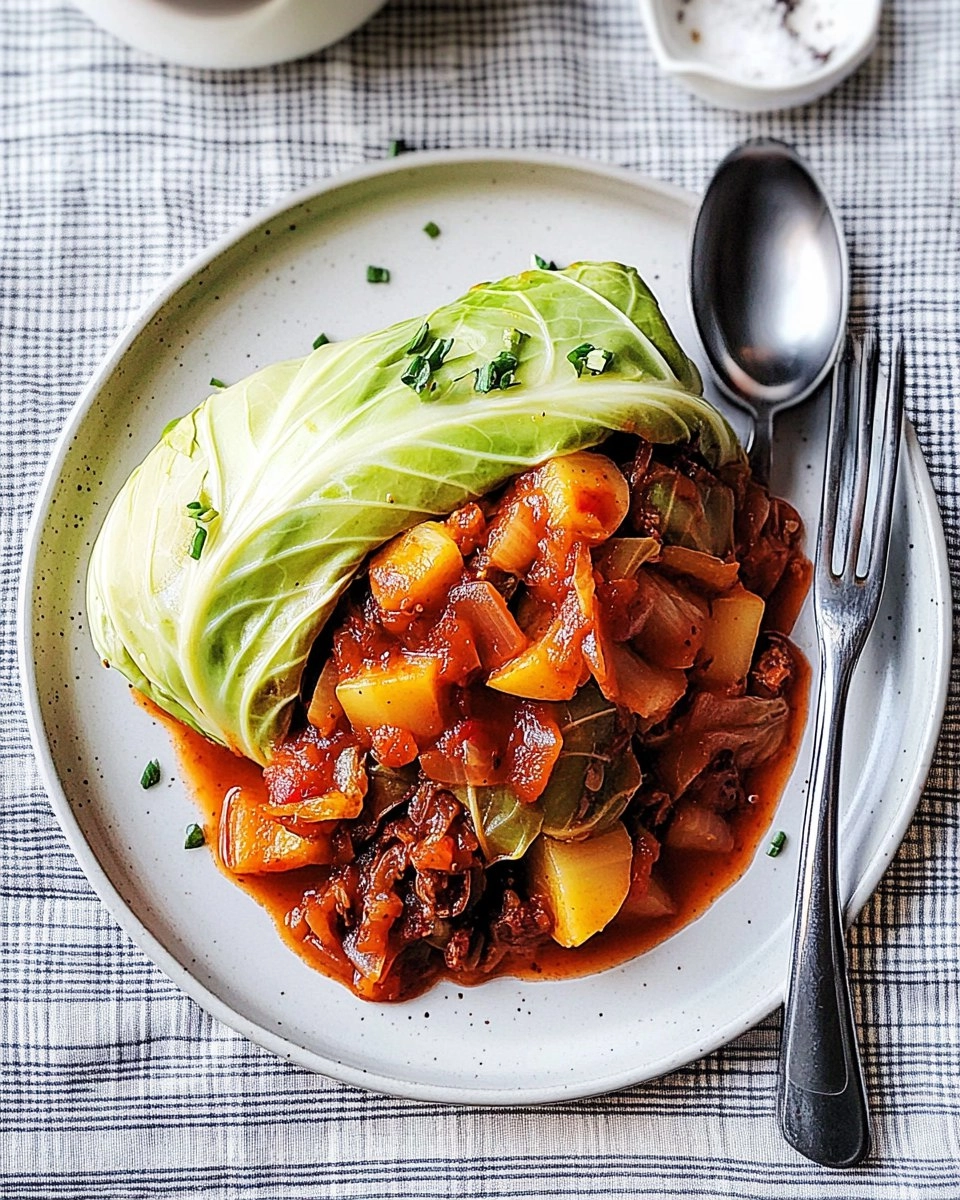 Vegane Lazy Kohlrouladen ohne Rollen