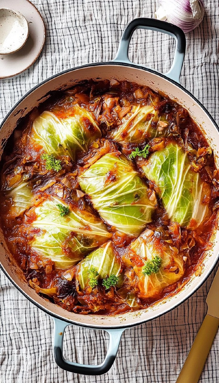 Vegane Lazy Kohlrouladen ohne Rollen