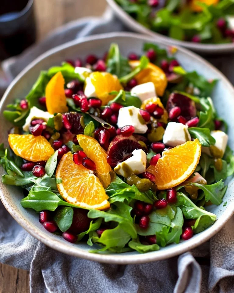 Wintersalat-mit-Orange-und-Granatapfel-Rezept