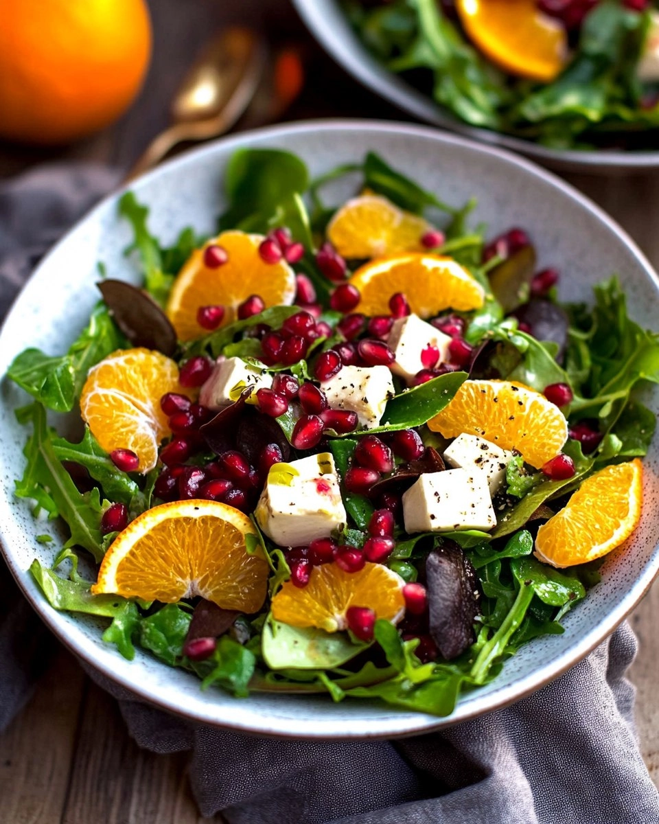 Wintersalat mit Orange und Granatapfel