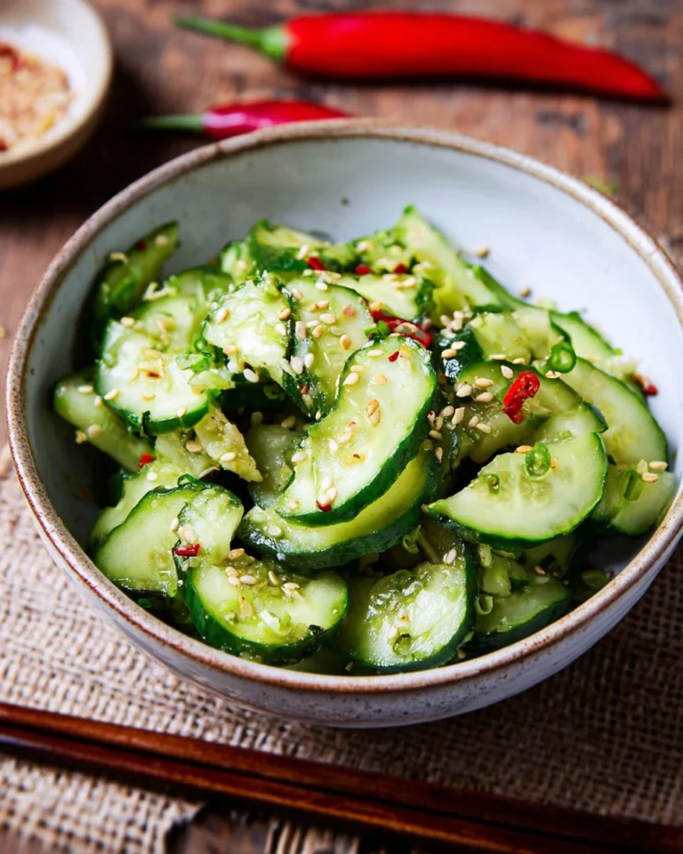Asiatischer-Gurkensalat-mit-Sesam-Rezept
