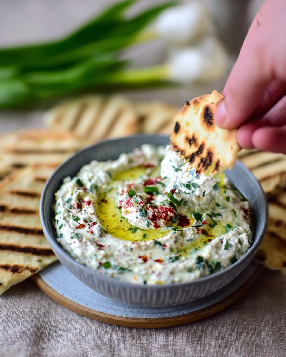Bärlauch Dip mit Whipped Feta