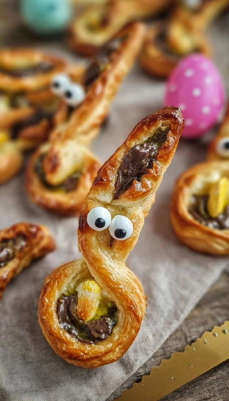 Blätterteig Osterhasen