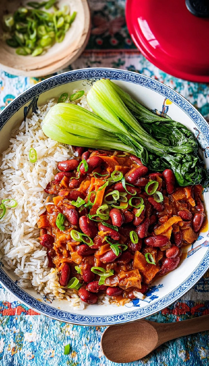 Chinesische Kidneybohnen auf Reis 97 Chinesische Kidneybohnen auf Reis