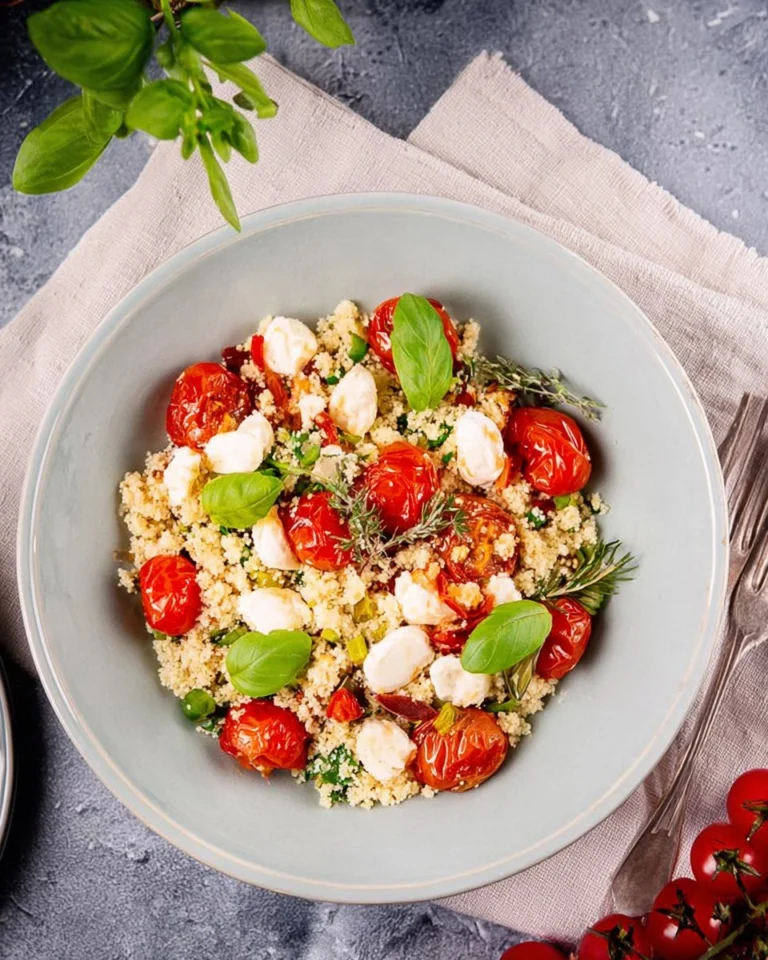 Couscous-Salat-mit-geroesteten-Tomaten-Rezept