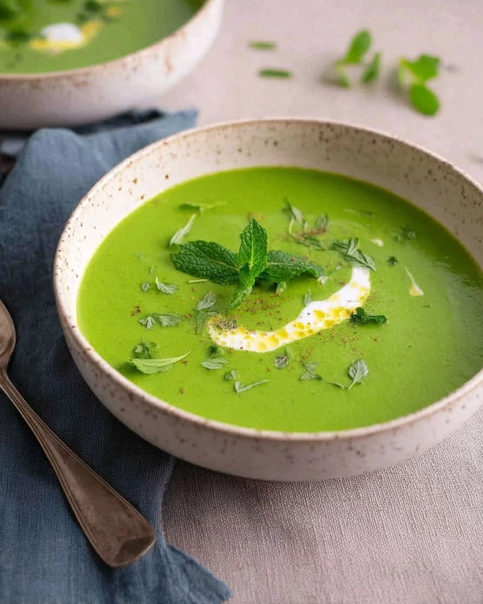 Erbsensuppe mit Minze: Knallgrün, erfrischend