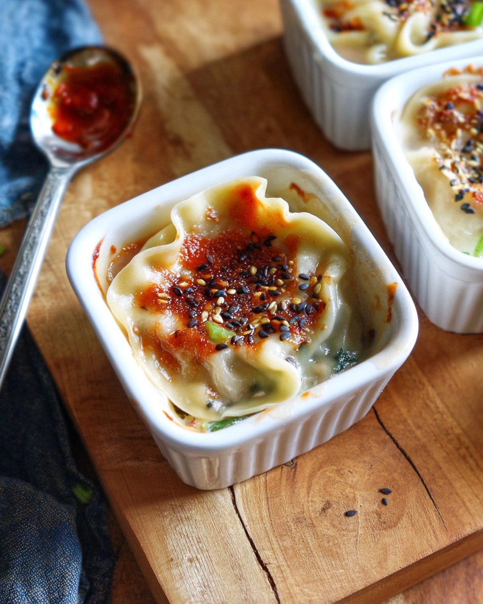 Gedämpfte Dumpling Mini Lasagne
