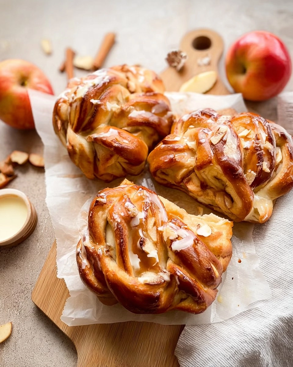 Hefegebäck mit Apfel