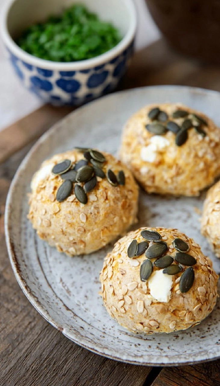 Hüttenkäse-Brötchen ohne Mehl