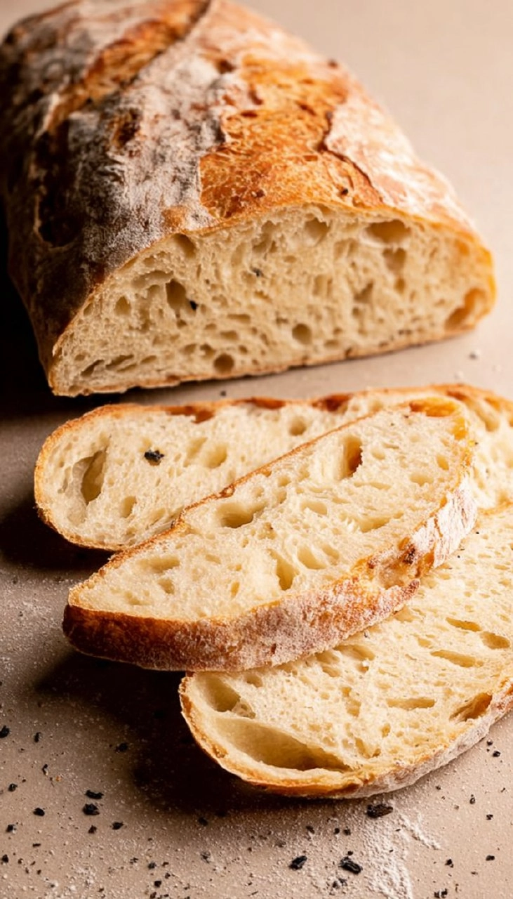 Italienische Ciabatta mit Trockenhefe 85 Italienische Ciabatta mit Trockenhefe