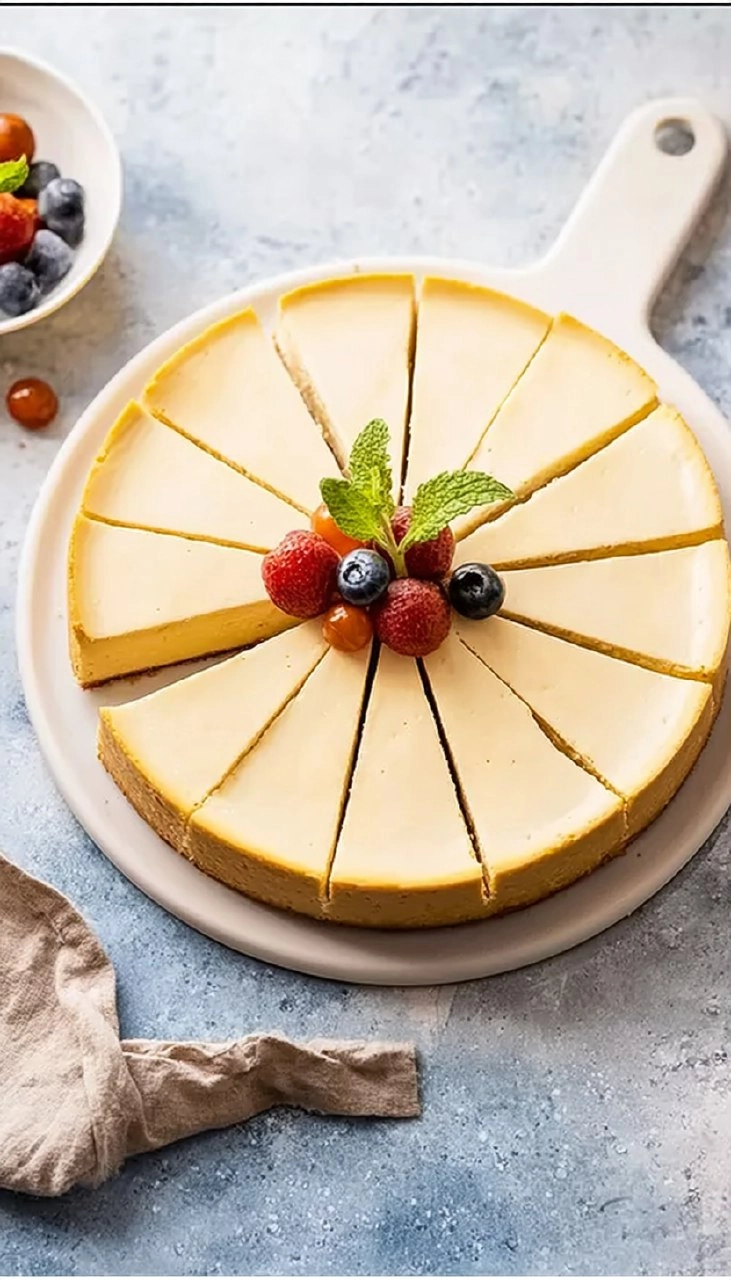 Käsekuchen ohne Boden mit Mandarinen