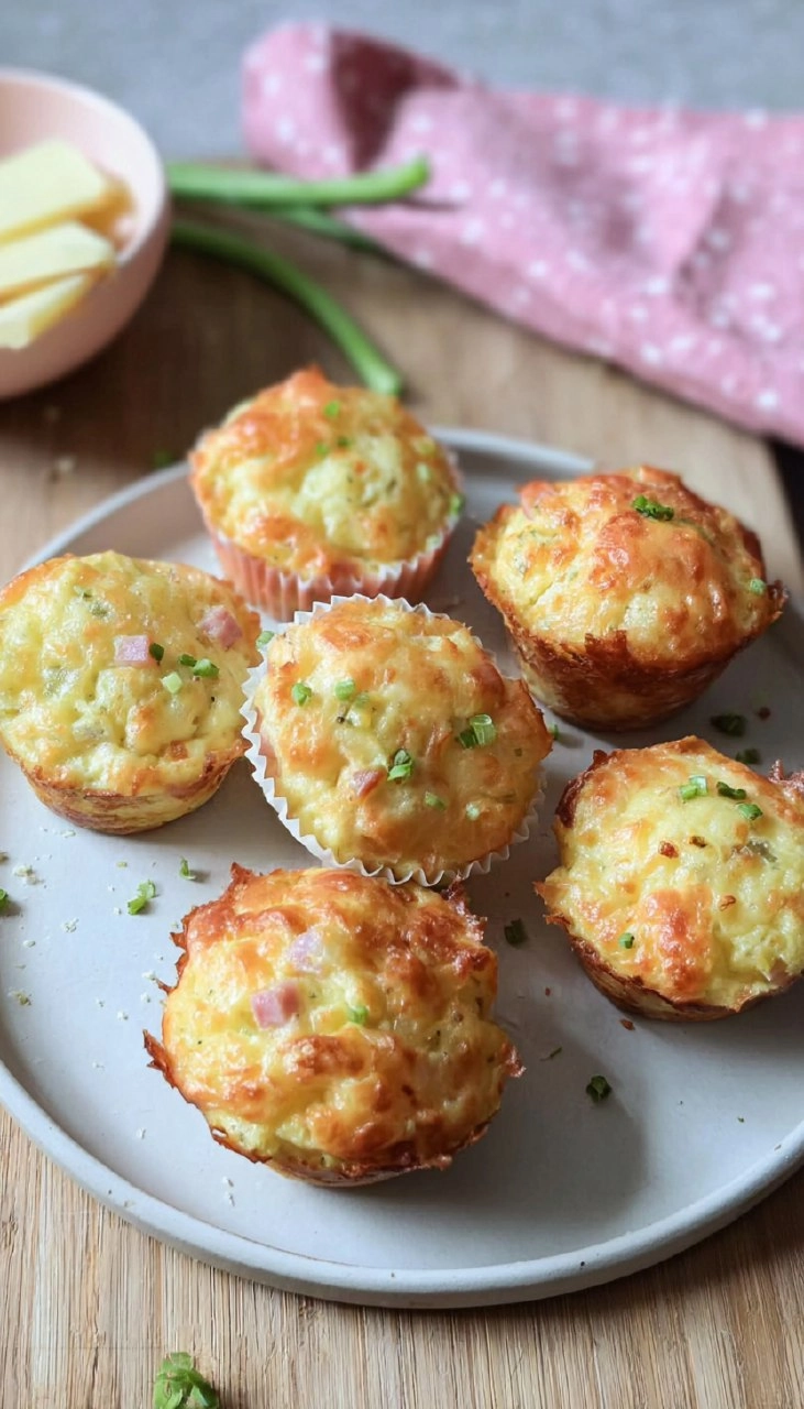 Kartoffel-Muffins mit Schinken & Käse