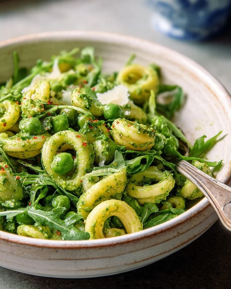 Nudelsalat-mit-Erbsen-Rucola-Pesto-Rezept
