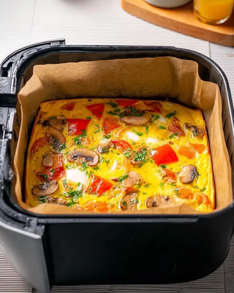 Omelette-mit-Gemuese-aus-dem-Airfryer-Rezept