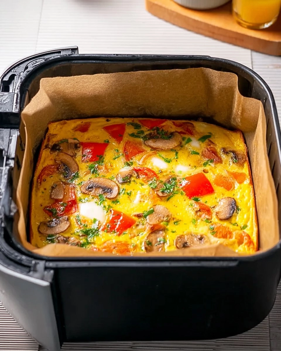 Omelette mit Gemüse aus dem Airfryer