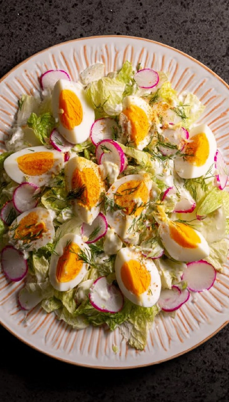 Radieschensalat mit Ei und Joghurt