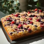 Saftiger-Streuselkuchen-mit-frischen-Beeren-Rezept