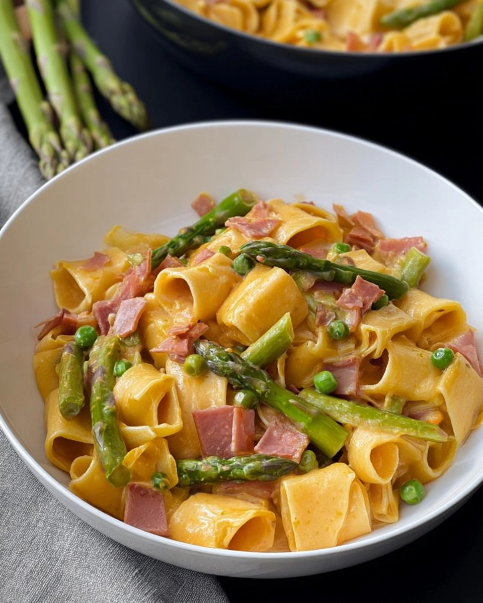 Spargel-Schinken-Pasta