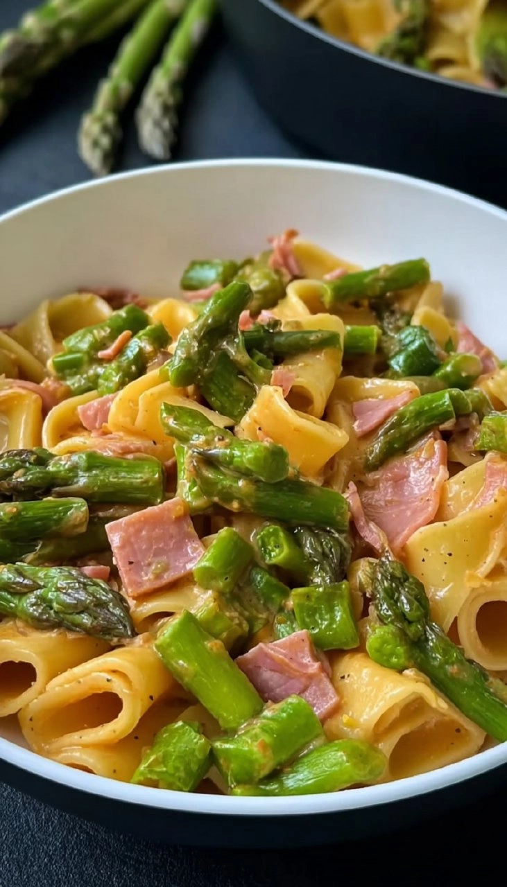 Spargel-Schinken-Pasta