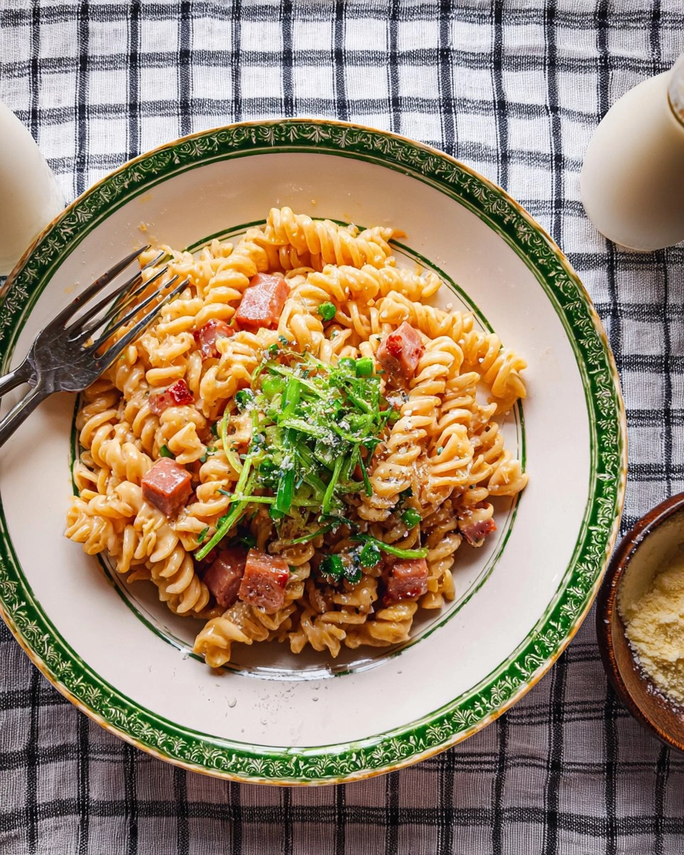 Vegane Schinkennudeln