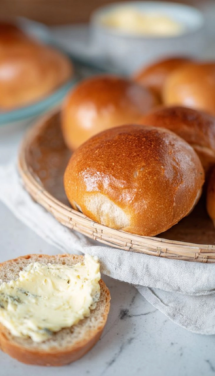 Weiche Buttermilch-Dinkelbrötchen