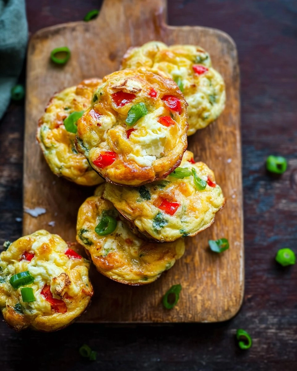Eiermuffins mit Gemüse und Hüttenkäse