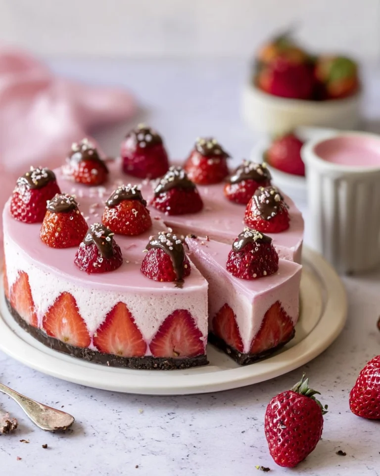 Erdbeermousse-Torte-Ohne-Backen-Mit-Gelatine-Tipps-Rezept