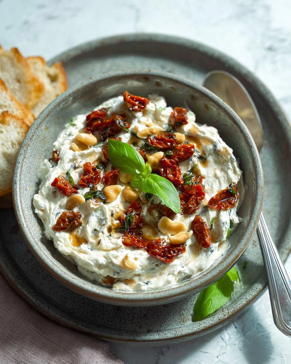 Frischkaese-Aufstrich-mit-getrockneten-Tomaten-Rezept