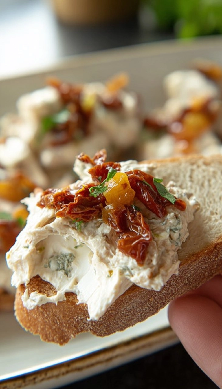 Frischkäse Aufstrich mit getrockneten Tomaten