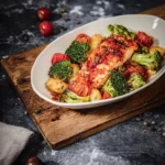 Lachs aus dem Airfryer mit Gnocchi, Brokkoli und Tomaten 101 Lachs-aus-dem-Airfryer-mit-Gnocchi-Brokkoli-und-Tomaten-Rezept
