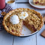 Rhabarber-Streusel-Custard-Kuchen-Rezept