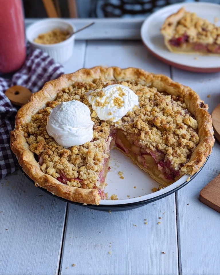 Rhabarber-Streusel-Custard-Kuchen-Rezept