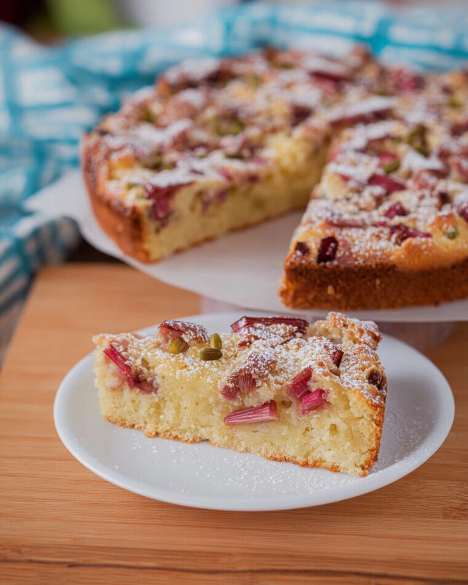 Saftiger Rhabarber-Joghurt-Kuchen