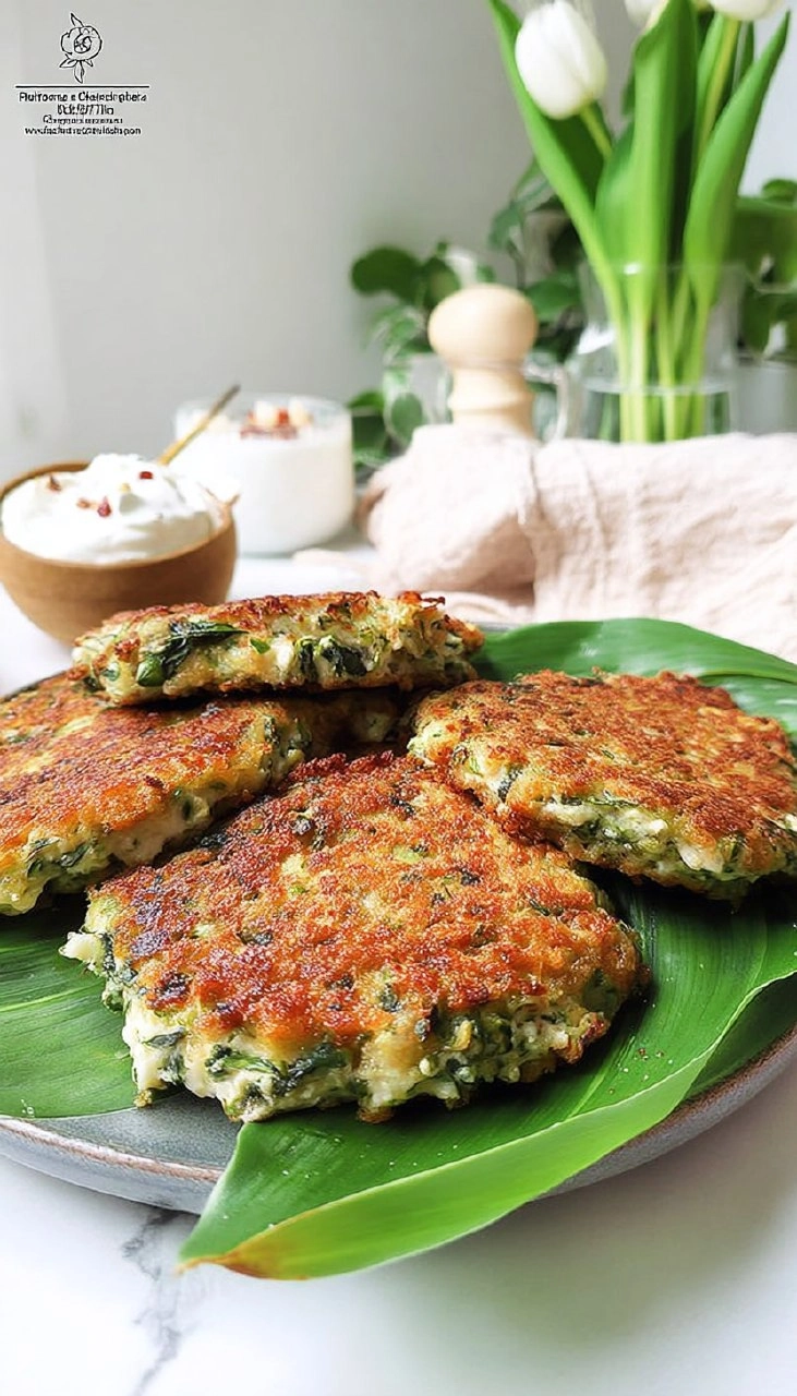 Baerlauch-Kaese-Bratlinge-Rezept