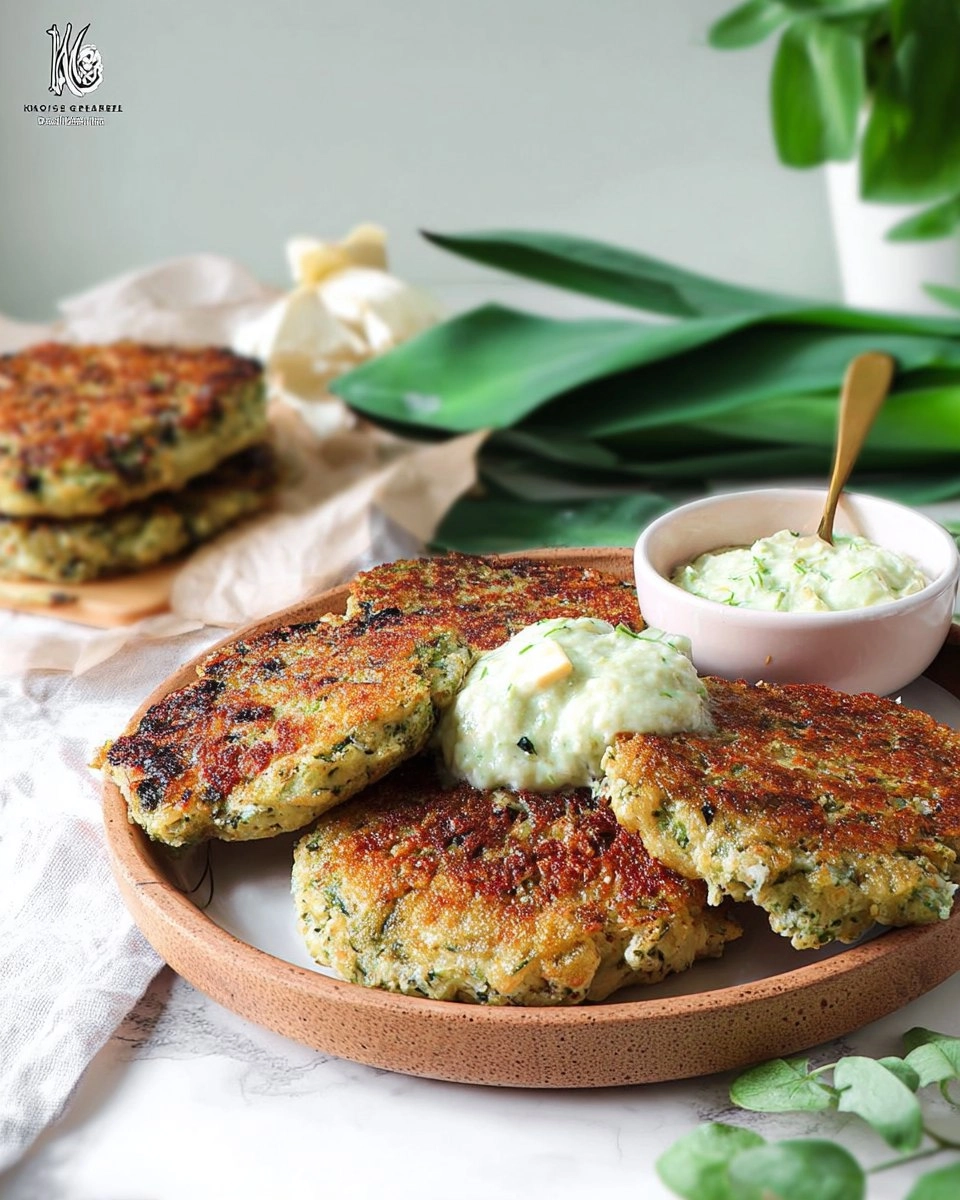 Bärlauch-Käse-Bratlinge