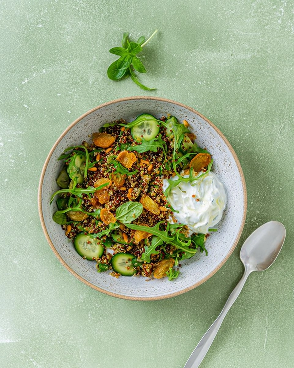 Crispy Quinoa Salad Bowl