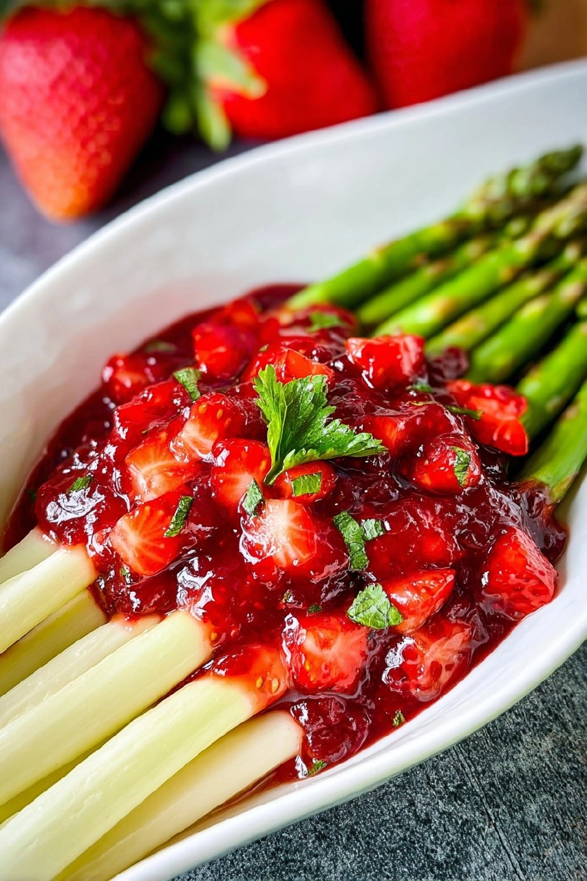 Erdbeer Chutney mit Balsamico und Basilikum
