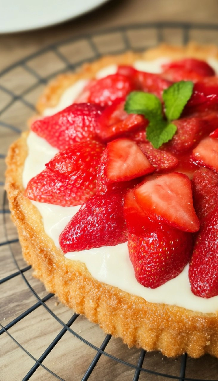 Erdbeerkuchen mit Rührteig